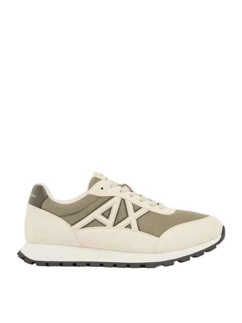 DROP MICROSUEDE Sneaker mit kontrastierendem Logo Creme + Winterzwirn - Herrenschuhe