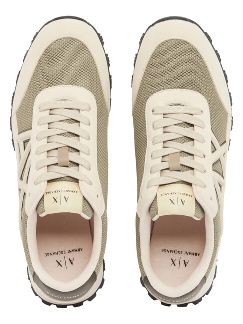 DROP MICROSUEDE Sneaker mit kontrastierendem Logo Creme + Winterzwirn - Herrenschuhe