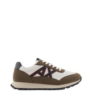 ARMANI EXCHANGE DROP MICROSUEDE Sneaker mit kontrastierendem Logo Moschus + gebrochenes Wei&szlig; - Herrenschuhe - 2