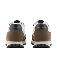 ARMANI EXCHANGE DROP MICROSUEDE Sneaker mit kontrastierendem Logo Moschus + gebrochenes Wei&szlig; - Herrenschuhe - 3