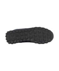 ARMANI EXCHANGE DROP MICROSUEDE Sneaker mit kontrastierendem Logo Tiefblau + Chinablau - Herrenschuhe - 4