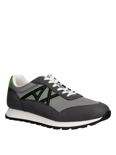 DROP MICROSUEDE Sneaker mit kontrastierendem Logo Anthrazit + neutrales Grau - Herrenschuhe