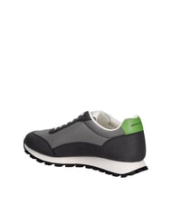 ARMANI EXCHANGE DROP MICROSUEDE Sneaker mit kontrastierendem Logo Anthrazit + neutrales Grau - Herrenschuhe - 3