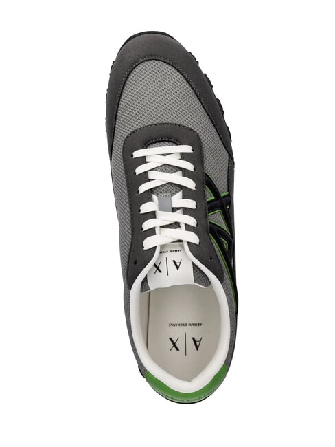 DROP MICROSUEDE Sneaker mit kontrastierendem Logo Anthrazit + neutrales Grau - Herrenschuhe