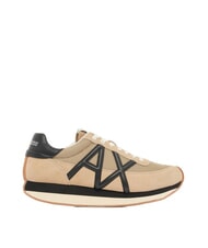 ARMANI EXCHANGE ROYALE SUEDE AIR MESH Ledersneakers mit AX-Logo - Herrenschuhe