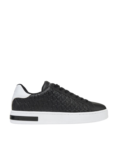 LONDON Turnschuhe Schwarz + optisches Wei&szlig; - Herrenschuhe