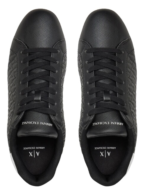 LONDON Turnschuhe Schwarz + optisches Wei&szlig; - Herrenschuhe