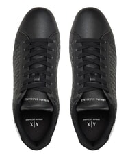 ARMANI EXCHANGE LONDON Turnschuhe Schwarz + optisches Wei&szlig; - Herrenschuhe - 4