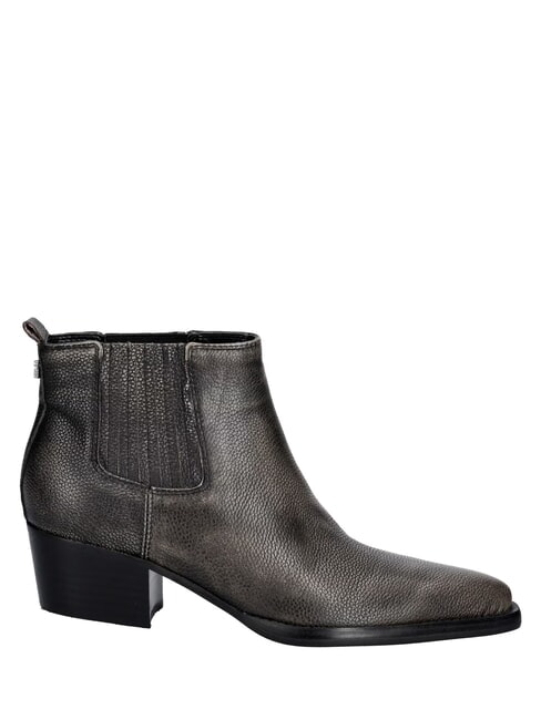 WYNIE Stiefeletten aus Leder, 4,5 cm Absatz SCHWARZ - Damenschuhe