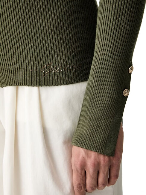ELLIE Strickjacke Olivenmorgen - Damenpullover