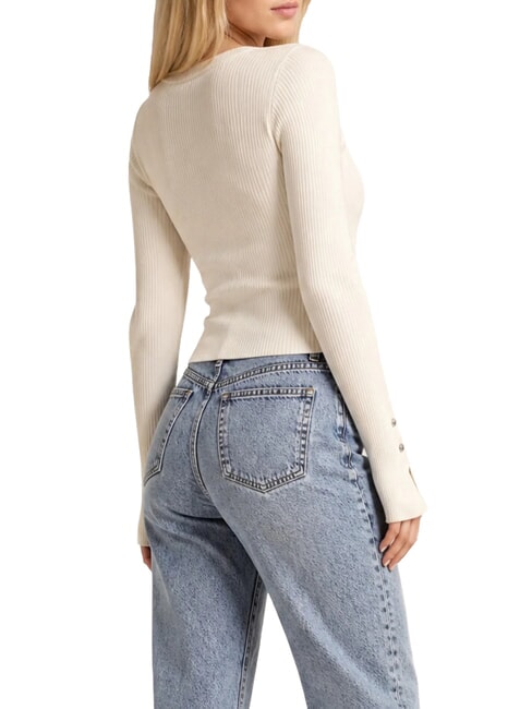 ELLIE Rundhalspullover cremwhi - Damenpullover