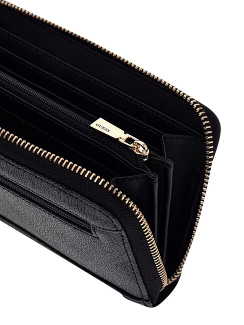 LINDSEY Gro&szlig;e Geldb&ouml;rse mit Rei&szlig;verschluss Kohle - Brieftaschen Damen