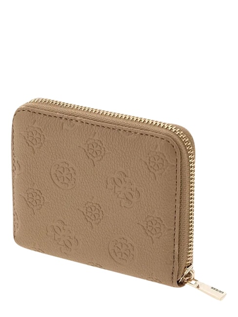 ELLA Kompakte Geldb&ouml;rse mit Rei&szlig;verschluss beige Logo - Brieftaschen Damen