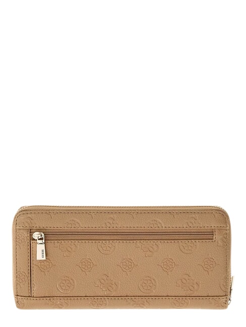 ELLA Gro&szlig;e Geldb&ouml;rse mit Rei&szlig;verschluss beige Logo - Brieftaschen Damen