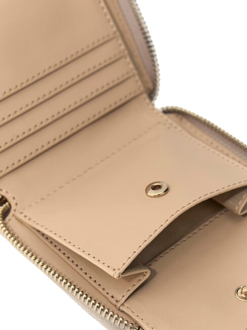 LAUREL 2  Kleine Geldb&ouml;rse mit Rundum-Rei&szlig;verschluss BEIGE - Brieftaschen Damen
