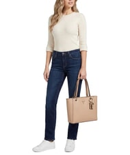 GUESS NOELLE 2  Schulter-Einkaufstasche BEIGE - Damentaschen - 2