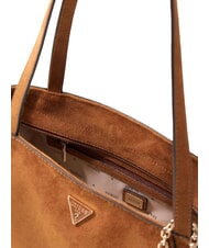 GUESS DEVON Schultertasche mit Schultergurt COGNAC - Damentaschen - 3