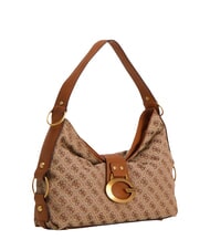 GUESS CAMDEN 4G Schultertasche, Allover-Print Logo Milch/Cognac - Damentaschen - 3
