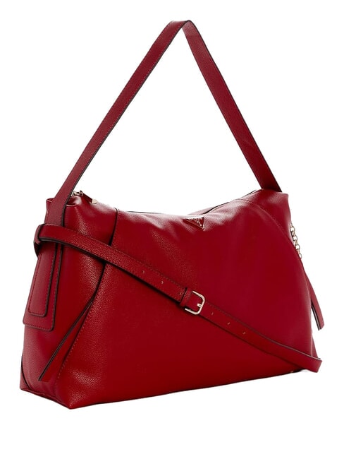 DEVON Schultertasche mit Schultergurt dunkle Kirsche - Damentaschen