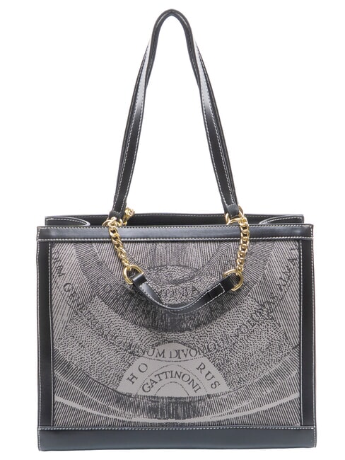 PLANETARIUM Schultertasche / Handtasche monochrom hellgrau/schwarz - Damentaschen