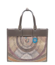 GATTINONI PLANETARIUM Handtasche mit Schulterriemen Wilde Aquarellfarbe/ Dunkeltaupe - Damentaschen - 4