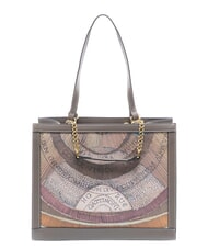 GATTINONI PLANETARIUM Schultertasche / Handtasche Wilde Aquarellfarbe/ Dunkeltaupe - Damentaschen - 3