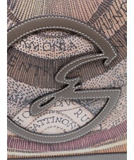 GATTINONI PLANETARIUM Schultertasche / Handtasche Wilde Aquarellfarbe/ Dunkeltaupe - Damentaschen - 4