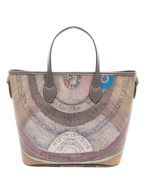 PLANETARIUM Handtasche mit Schulterriemen Wilde Aquarellfarbe/ Dunkeltaupe - Damentaschen