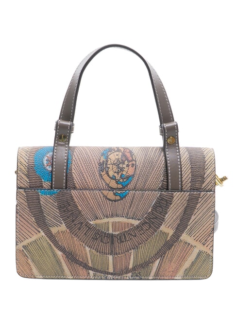 PLANETARIUM Handtasche mit Schulterriemen Wilde Aquarellfarbe/ Dunkeltaupe - Damentaschen