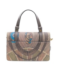 GATTINONI PLANETARIUM Handtasche mit Schulterriemen Wilde Aquarellfarbe/ Dunkeltaupe - Damentaschen - 4