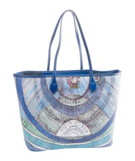 GATTINONI PLANETARIUM Gro&szlig;e Einkaufstasche Aquamarin/Marineblau - Damentaschen - 2