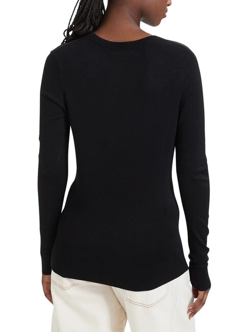 KATIE Rundhalsausschnitt, eng anliegender Pullover jetbla - Damenpullover