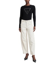GUESS KATIE Rundhalsausschnitt, eng anliegender Pullover jetbla - Damenpullover - 3