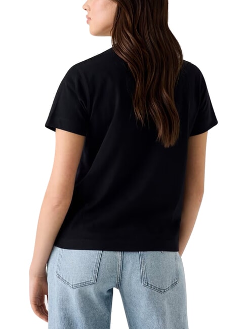 SEQUINS BIG LOGO Kurz&auml;rmeliges T-Shirt mit gro&szlig;em Logo jetbla - T-Shirts und Tops f&uuml;r Damen