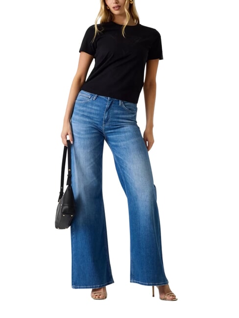 NEW BASIC Kurzarm-T-Shirt aus reiner Baumwolle jetbla - T-Shirts und Tops f&uuml;r Damen