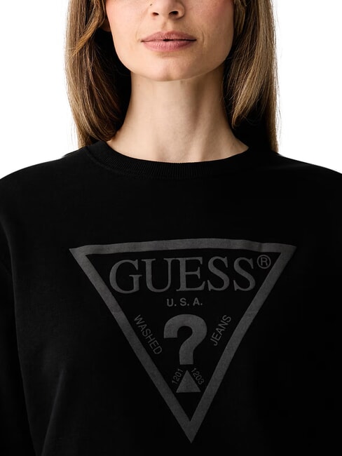BASIC TRIANGLE Rundhals-Sweatshirt jetbla - Sweatshirts Damen