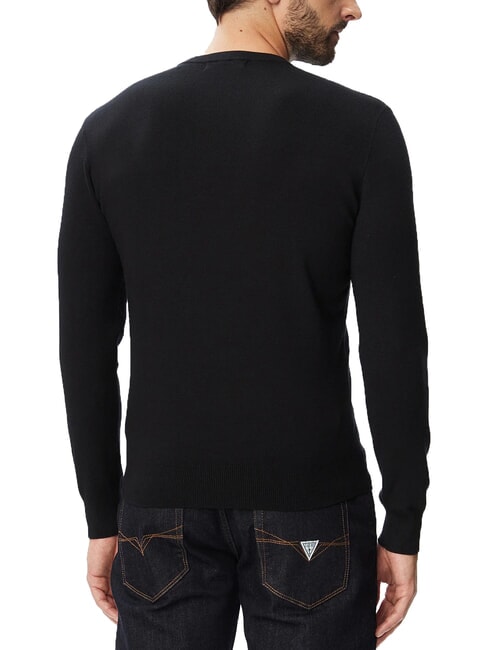 MASON PRINTED Rundhalspullover jetbla - Herrenpullover