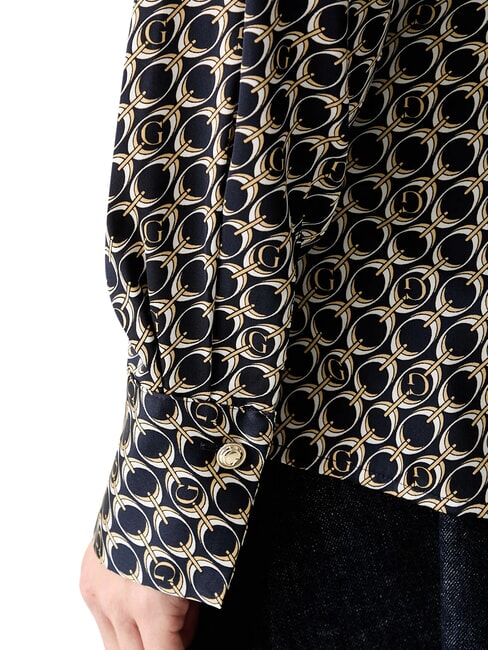 NEW CONCETTA Hemd g-Druck ovale Kette b - Damenblusen