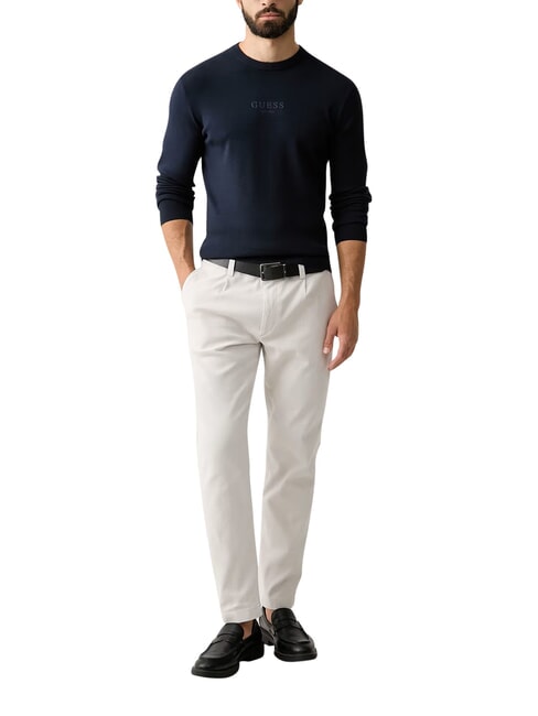 MASON PRINTED Rundhalspullover smartblue - Herrenpullover