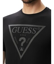 GUESS CORE Kurzarm-T-Shirt aus reiner Baumwolle jetbla - Herren-T-Shirts - 4