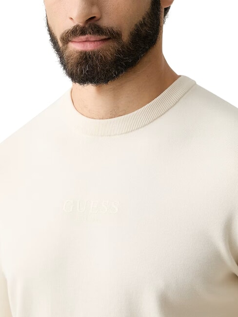 MASON PRINTED Rundhalspullover modulares Eis - Herrenpullover
