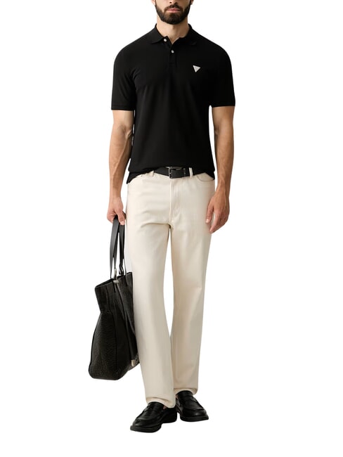 BASIC Poloshirt aus Baumwolle jetbla - Herren-Polo-Shirts/Herren-Polo-Shirt/Herrenpoloshirt/Herrenpoloshirts