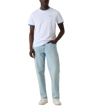 GUESS BASIC Kurzarm-T-Shirt aus reiner Baumwolle purwei&szlig; - Herren-T-Shirts - 3