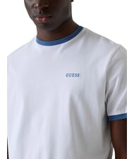 GUESS BASIC Kurzarm-T-Shirt aus reiner Baumwolle purwei&szlig; - Herren-T-Shirts - 4