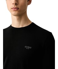 GUESS CORE Lang&auml;rmeliges T-Shirt, schmal geschnitten jetbla - Herrenpullover - 4