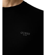 GUESS CORE Lang&auml;rmeliges T-Shirt, schmal geschnitten jetbla - Herrenpullover - 5