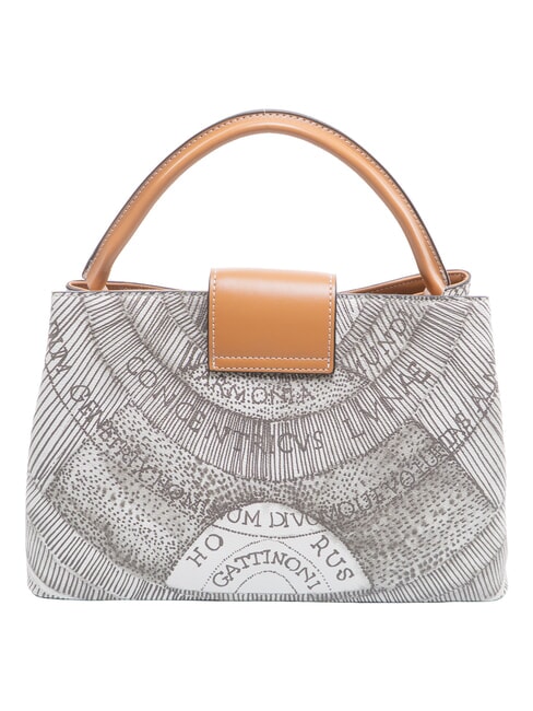 PLANETARIUM Handtasche mit Schulterriemen Tinten-Sepia/Hellbraun - Damentaschen