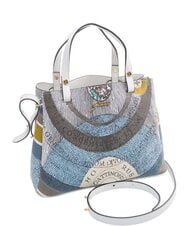 GATTINONI PLANETARIUM Handtasche mit Schulterriemen Mond/Wei&szlig; - Damentaschen - 2