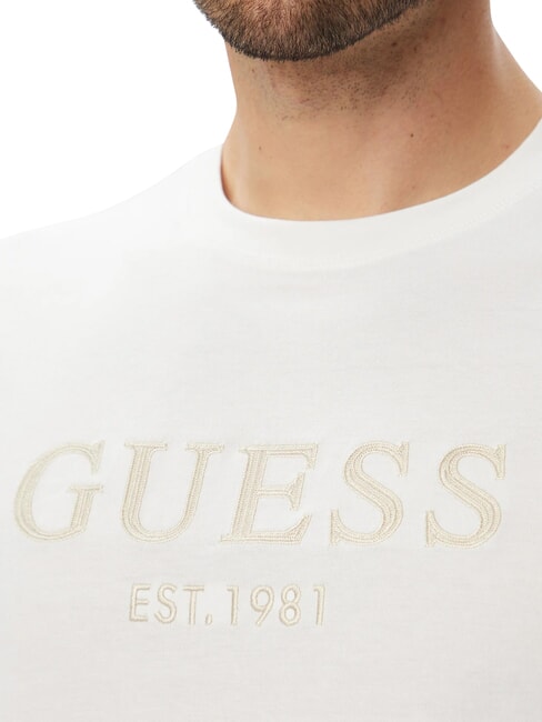 LOGO Kurzarm-T-Shirt aus reiner Baumwolle purwei&szlig; - Herren-T-Shirts