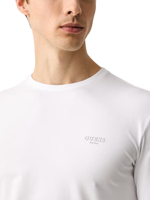 CORE Lang&auml;rmeliges T-Shirt, schmal geschnitten purwei&szlig; - Herrenpullover